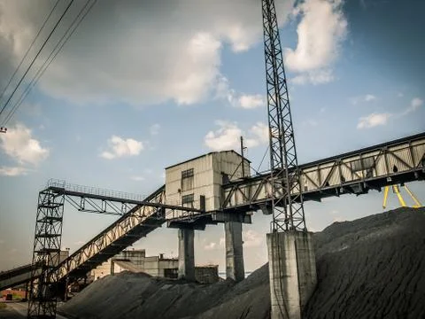 Coal mining industry Stock Photos