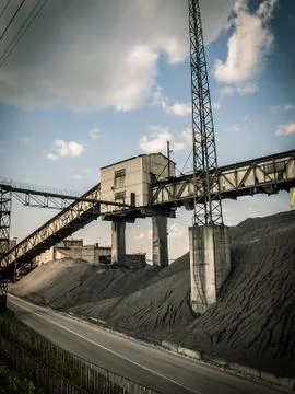 Coal mining industry Stock Photos