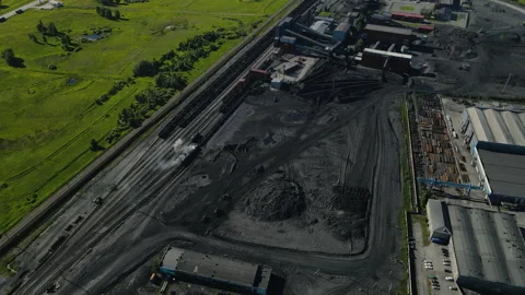 Coal mining in the mine. Extraction of natural resources Stock Footage 162037816