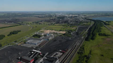 Coal mining in the mine. Extraction of natural resources. Refining and Stock Footage 162042586
