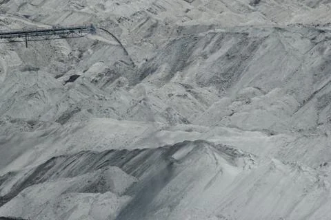 Coal mining in an open pit Stock Photos