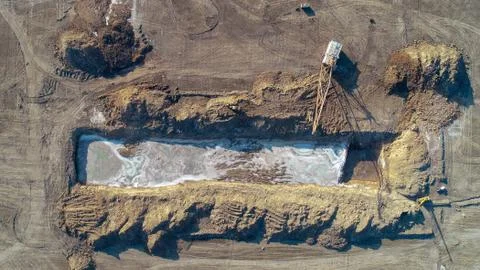 Coal mining in open pit Stock Photos