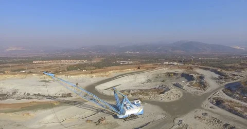 Coal Mining Pit and Machine, 2017 Stock Footage 70017988