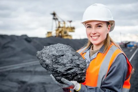 Coal mining worker Stock Photos
