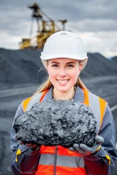 Coal mining worker Foto stock