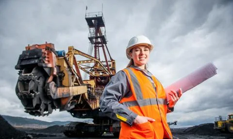 Coal mining worker Stock Photos