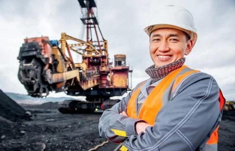 Coal mining worker Stock Photos