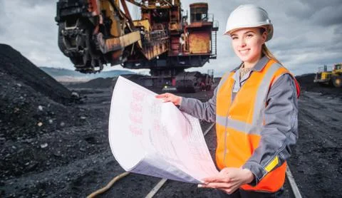 Coal mining worker Foto stock