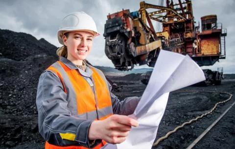 Coal mining worker Stock Photos