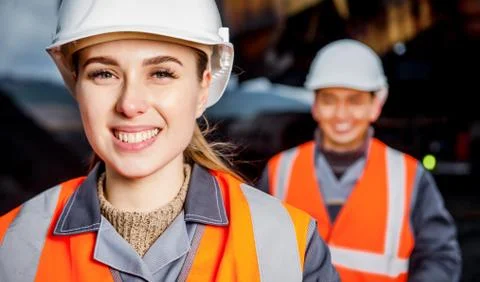 Coal mining workers Stock Photos