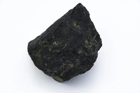 Coal over white background Stock Photos