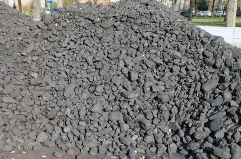 Coal pile Stock Photos