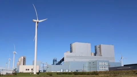 Coal plant Stock Footage 90538410