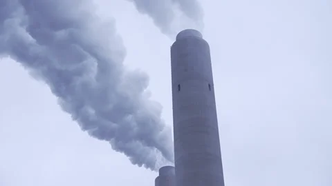 Coal Plant Slomo Video stock 169592953