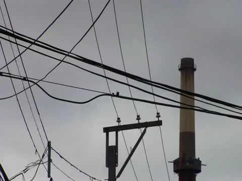 Coal Power in the City Stock Footage