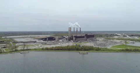 Coal Power Plant Clip 4 Vídeos de archivo 147276053
