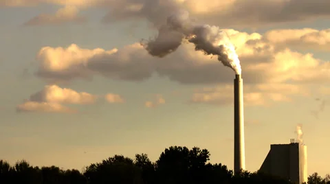 Coal power plant Stock Footage 38010771