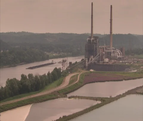 Coal power station Stock Footage 86693597