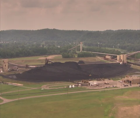 Coal power station Stock Footage 86693776