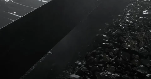 Coal Preparation Plant Screening. Coal Washing Equipment, Mineral Processing Stock Footage 313554789