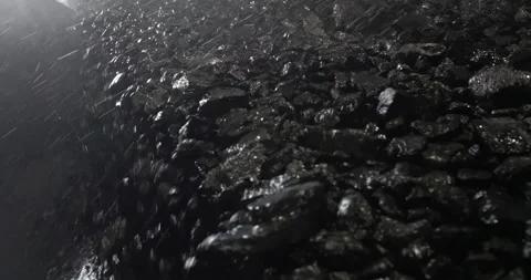 Coal Preparation Plant Screening. Coal Washing Equipment, Mineral Processing Stock Footage 313554859
