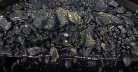 Coal Preparation Plant Screening. Coal Washing Equipment, Mineral Processing Stock Footage 313554871