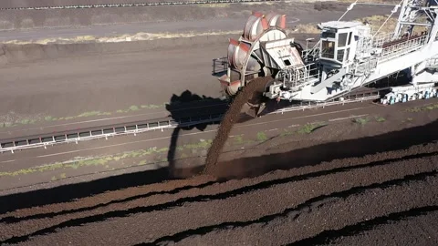 Coal processed in a coal mine Stock Footage 294099523