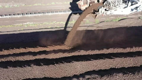 Coal processed in a coal mine Stock Footage 294099791