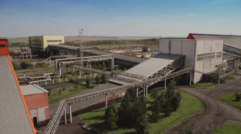 Coal processing factory Stock-Footage 47423878