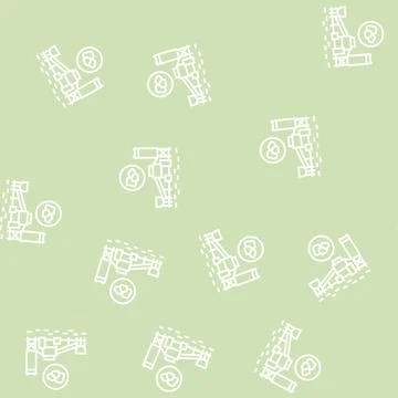 Coal processing plant line seamless pattern Stock Illustration