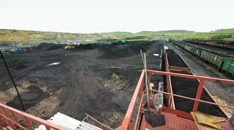 Coal production 016 Stock Footage