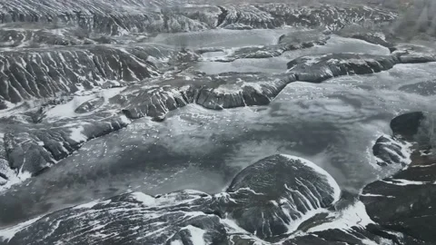 Coal quarry section mining aerial view Stock Footage 223600326