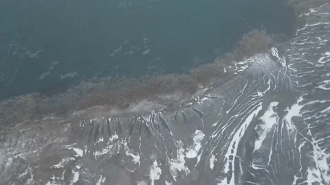 Coal quarry section mining aerial view Stock Footage 223600589