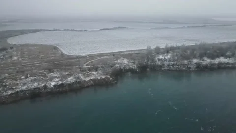 Coal quarry section mining aerial view Stock Footage 223600776
