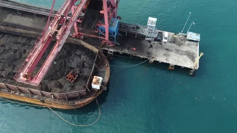 Coal ship Stock Footage 199094146