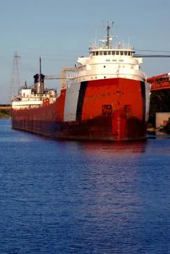 Coal Ship Unloading Stock Photos