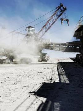 Coal Spreader Close Up Foto stock