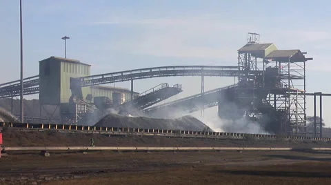 Coal Stacker Vídeo Stock 47395823