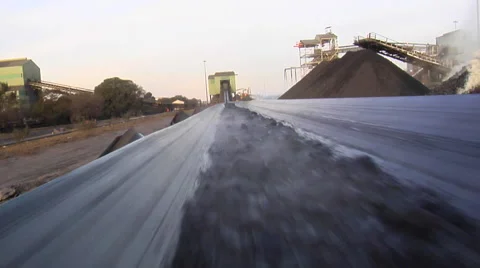 Coal Stacker Stock Footage 47404826