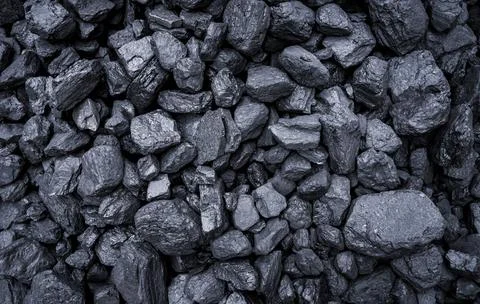 Coal texture, background with copy space Stock Photos