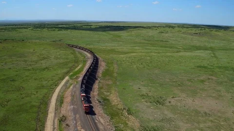 Coal train 4k Stock Footage 73448943
