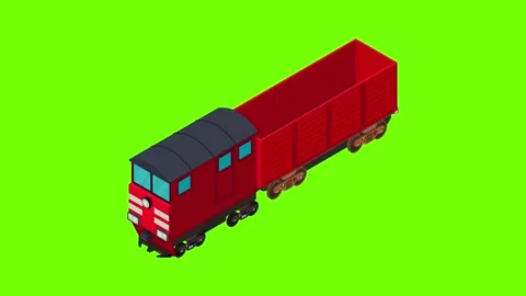 Railway Isometric Stock Video Footage | Royalty Free Railway Isometric ...