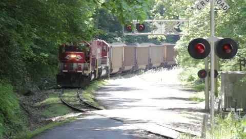 Coal train in WV Stock Footage 5326217