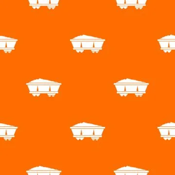 Coal trolley pattern seamless Stockillustratie