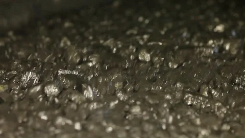 The coal on the vibrating table Stock Footage 95545041