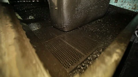 The coal on the vibrating table Stock Footage 95991365