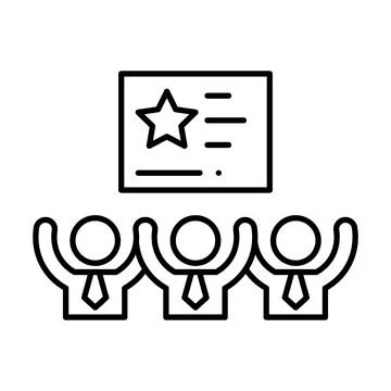 Coalition Line Icon Stock Illustration