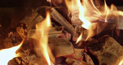 Coals are burning in the grill Stock Footage 130775671