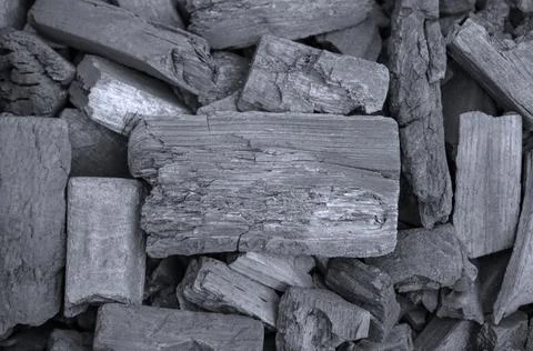 Coals for barbecue. Stock Photos