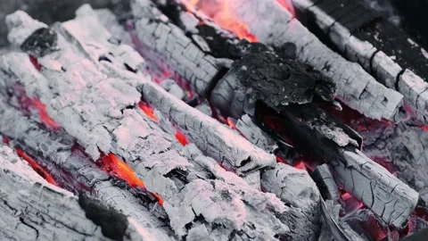 Coals breaking Stock Footage 152665796